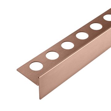 Profil inclinat dreapta pentru podea Balneo Floor Strips 170 cm finisaj cupru periat