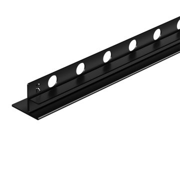 Profil inclinat dreapta pentru sticla Balneo Floor Strips 120 cm finisaj negru mat