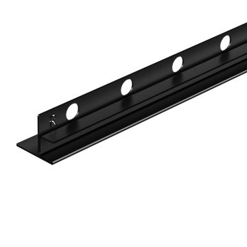 Profil inclinat dreapta pentru sticla Balneo Floor Strips 170 cm finisaj negru mat