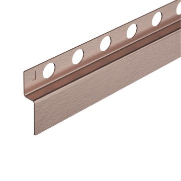 Profil inclinat stanga pentru perete Balneo Floor Strips 120 cm finisaj cupru periat