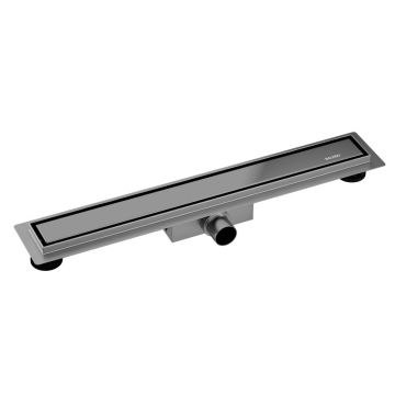 Set rigola dus plus capac Balneo Duplex Next finisaj Gun Metal 60 cm