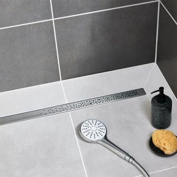 Set rigola dus plus capac Wirquin Venisio Soda finisaj inox 90 cm